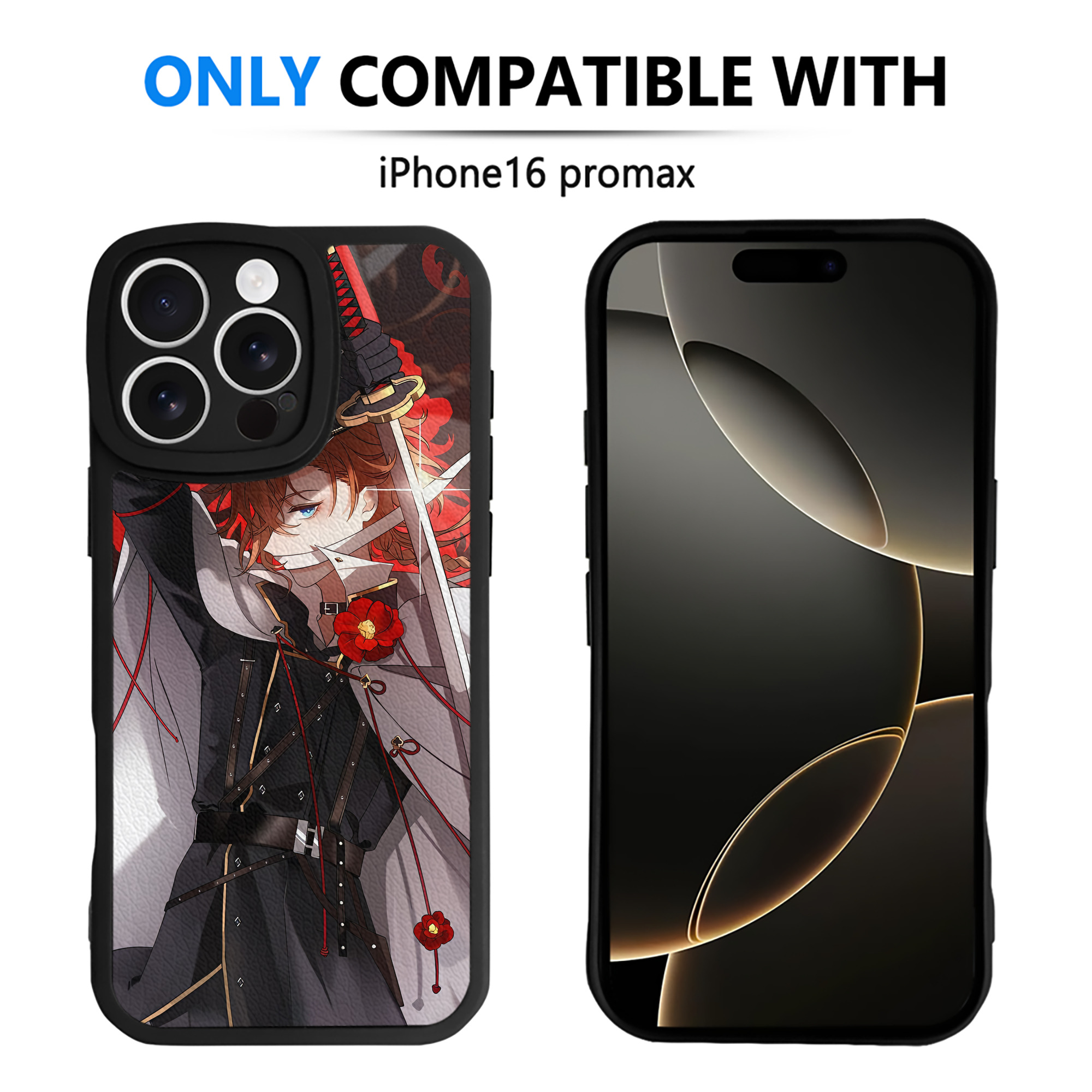 （画像用） 文豪ストレイドッグス Bungo Stray Dogs 【iPhone 16シリーズ対応】シリコンスマホケース（レザー調） 材質：シリコン